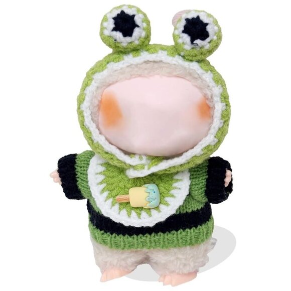 Labubu Clothes Plush Doll Clothes, for Kimmon Mimon Puppy Suit with Hat & Croche - Picture 6 of 8